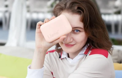 Liene Pearl růžová 2x3" přenosná fototiskárna