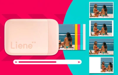 Liene Pearl růžová 2x3" přenosná fototiskárna