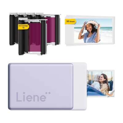Liene Pearl N200 Pro fialová 2x3" přenosná fototiskárna