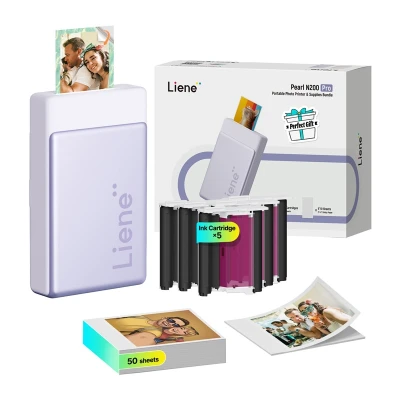 Liene Pearl N200 Pro fialová 2x3" přenosná fototiskárna
