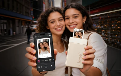 Liene Pearl N200 Pro zlatá 2x3" přenosná fototiskárna