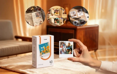 Liene Amber 3x3" samolepicí fotografický papír, 40 listů + 1 náplň