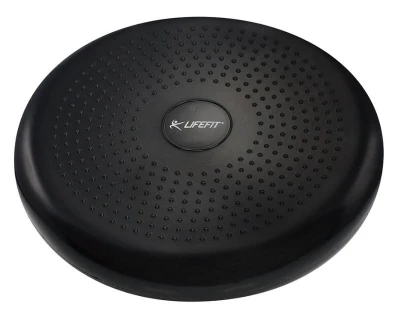Lifefit Balanční masážní polštářek Balance Cushion 33cm černý Lifefit Balanční masážní polštářek Balance Cushion 33cm černý