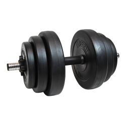 Lifefit Činka nakládací jednoruční 18 kg vinyl-cement 30mm tyč/6x kotouč