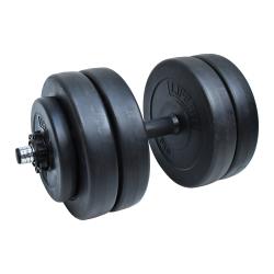 Lifefit Činka nakládací jednoruční 23 kg vinyl-cement 30mm tyč/6x kotouč