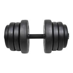 Lifefit Činka nakládací jednoruční 23 kg vinyl-cement 30mm tyč/8x kotouč