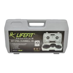 Lifefit Činkový set Dumbbell SET Steel Hb-03 10kg ABS