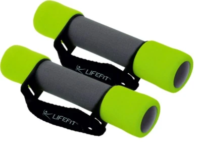 Lifefit Činky molitanové s páskem Plus 2x1 kg - new Lifefit Činky molitanové s páskem Plus 2x1 kg - new
