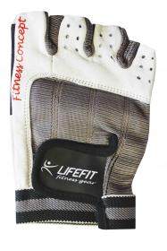 Lifefit Fitness biele rukavice