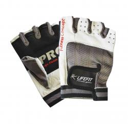 Lifefit Fitness bílé rukavice