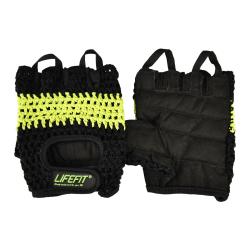 Lifefit Fitness rukavice Fit černo-zelené