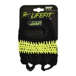 Lifefit Fitness rukavice Fit černo-zelené