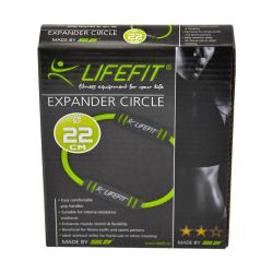 Lifefit Gumový posilovač Expander Circle S2 světle zelený