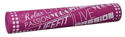Lifefit Gymnastická podložka SLIMFIT, 173x58x0.6cm, bordó Lifefit Gymnastická podložka SLIMFIT, 173x58x0.6cm, bordó