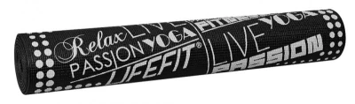 Lifefit Gymnastická podložka SLIMFIT, 173x58x0.4cm, černá Lifefit Gymnastická podložka SLIMFIT, 173x58x0.4cm, černá