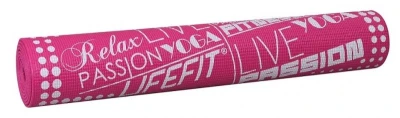 Lifefit Gymnastická podložka SLIMFIT, 173x58x0.4cm, světle růžová Lifefit Gymnastická podložka SLIMFIT, 173x58x0.4cm, světle růžová