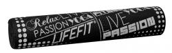 Lifefit Gymnastická podložka SLIMFIT PLUS, 173x61x0.6cm, čierna