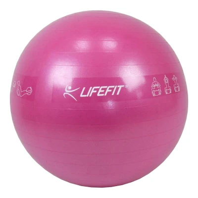 Lifefit Gymnastický míč Anti-burst 55 cm bordó Lifefit Gymnastický míč Anti-burst 55 cm bordó