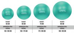 Lifefit Gymnastický míč ANTI-BURST 55 cm, tyrkysový