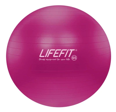 Lifefit Gymnastický míč Anti-burst 65 cm bordó Lifefit Gymnastický míč Anti-burst 65 cm bordó