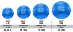 Lifefit Gymnastický míč Anti-burst 65 cm modrý