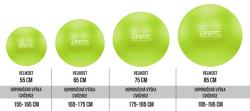 Lifefit 65cm zelený gymnastický míč