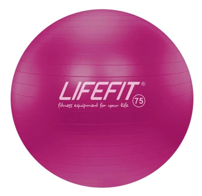 Lifefit Gymnastický míč Anti-burst 75 cm bordó Lifefit Gymnastický míč Anti-burst 75 cm bordó