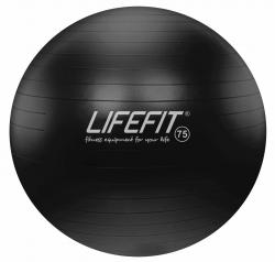 Lifefit Gymnastický míč ANTI-BURST 75 cm, černý Lifefit Gymnastický míč ANTI-BURST 75 cm, černý