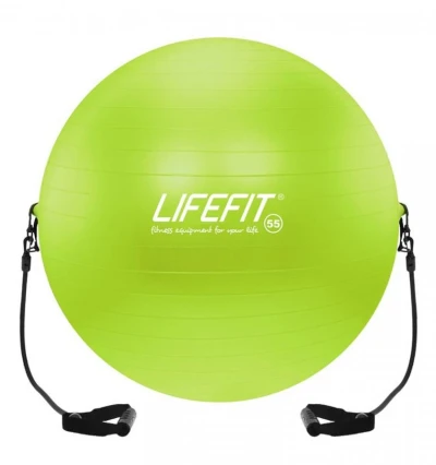 Lifefit GYMBALL EXPAND 55 cm Gymnastický míč s expanderem