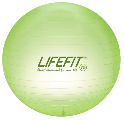 Lifefit Gymnastický míč TRANSPARENT 75 cm, sv. zelený Lifefit Gymnastický míč TRANSPARENT 75 cm, sv. zelený
