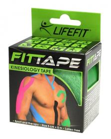 Lifefit Kinesion tape 5cmx5m, světle zelená