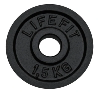 Lifefit Kotouč 1.5kg Angular kovový pro 30mm tyč Lifefit Kotouč 1.5kg Angular kovový pro 30mm tyč