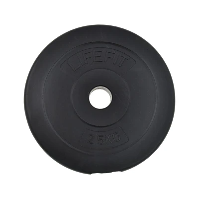 Lifefit Kotouč 2.5kg vinylovo-cementový pro 30mm tyč Lifefit Kotouč 2.5kg vinylovo-cementový pro 30mm tyč