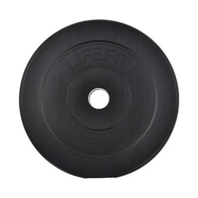 Lifefit Kotouč 5kg vinylovo-cementový pro 30mm tyč Lifefit Kotouč 5kg vinylovo-cementový pro 30mm tyč