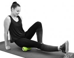 Lifefit Masážní míček Twinsoft 18x10cm