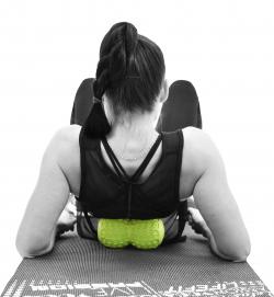Lifefit Masážní míček Twinsoft 18x10cm
