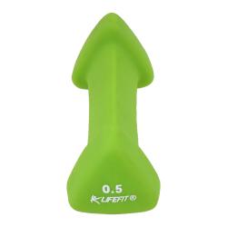 Lifefit Neoprenová činka Triangle 1 x 0.5 kg zelená