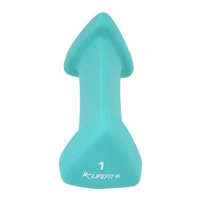 Lifefit Neoprenová činka Triangle 1 x 1.0 kg tyrkysová