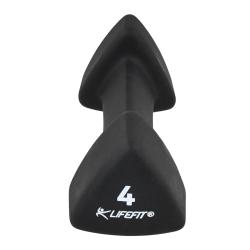 Lifefit Neoprenová činka Triangle 1 x 4.0 kg černá