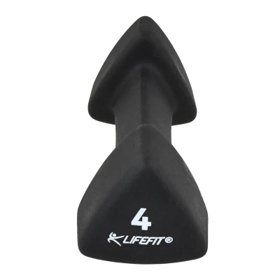 Lifefit Neoprénová činka Triangle 1 x 4.0 kg čierna