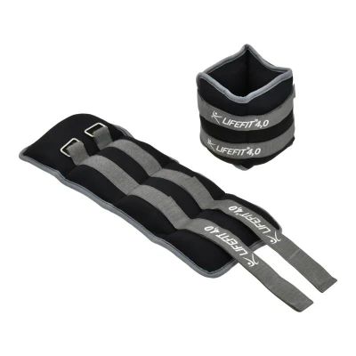 Lifefit Neoprenová zátěž kotník/zápěstí S2 2x4.0kg černá Lifefit Neoprenová zátěž kotník/zápěstí S2 2x4.0kg černá