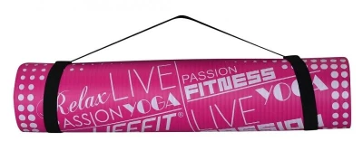 Lifefit Podložka YOGA MAT EXKLUZIV , 100x60x1cm, světle růžová