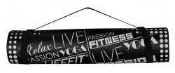 Lifefit Podložka YOGA MAT EXKLUZIV , 100x60x1cm, černá