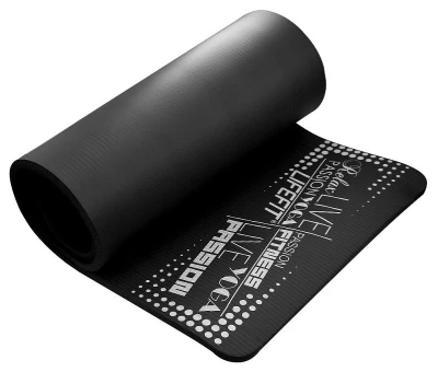 Lifefit Podložka Yoga MAT Exkluziv Plus 180x58x1,5cm černá