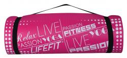 Lifefit Podložka Yoga MAT Exkluziv Plus 180x58x1,5cm světle růžová