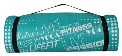 Lifefit Podložka YOGA MAT EXKLUZIV PLUS, 180x60x1.5cm, světle tyrkysová
