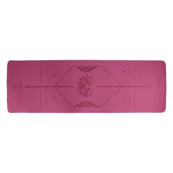 Lifefit Podložka Yoga MAT Lotos Duo 183x58x0 6cm bordó