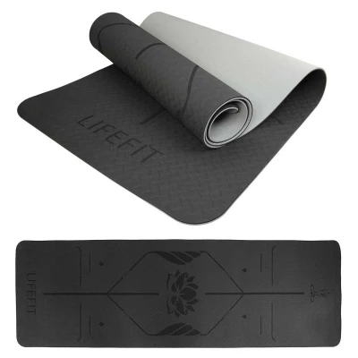 Lifefit Podložka Yoga MAT Lotos Duo 183x58x0.6cm černá Lifefit Podložka Yoga MAT Lotos Duo 183x58x0.6cm černá