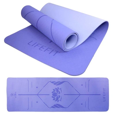 Lifefit Podložka Yoga MAT Lotos Duo 183x58x0,6cm modrá Lifefit Podložka Yoga MAT Lotos Duo 183x58x0,6cm modrá