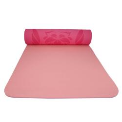 Lifefit Podložka Yoga MAT Lotos Duo 183x58x0 6cm růžová (VÝPRODEJ)